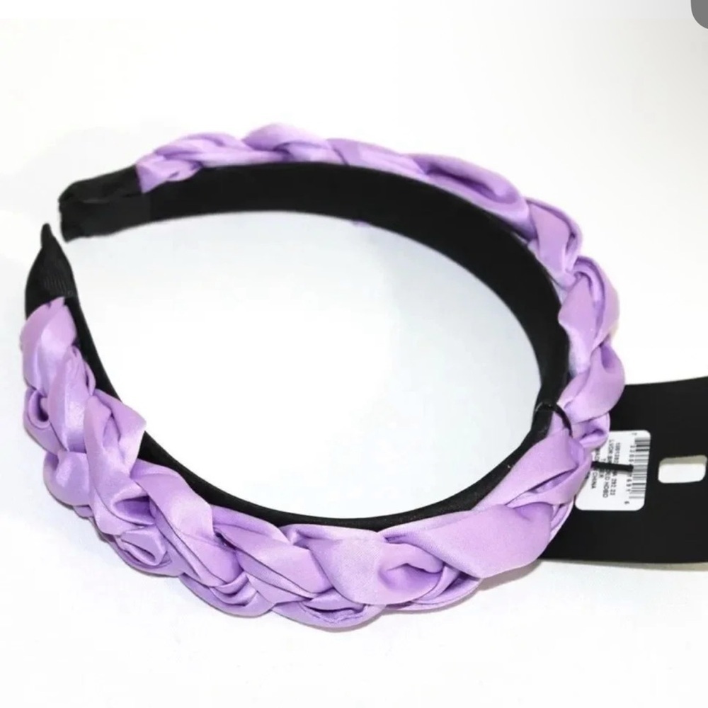 INC Purple Braided Fabric Headband NWT - Picture 2 of 3